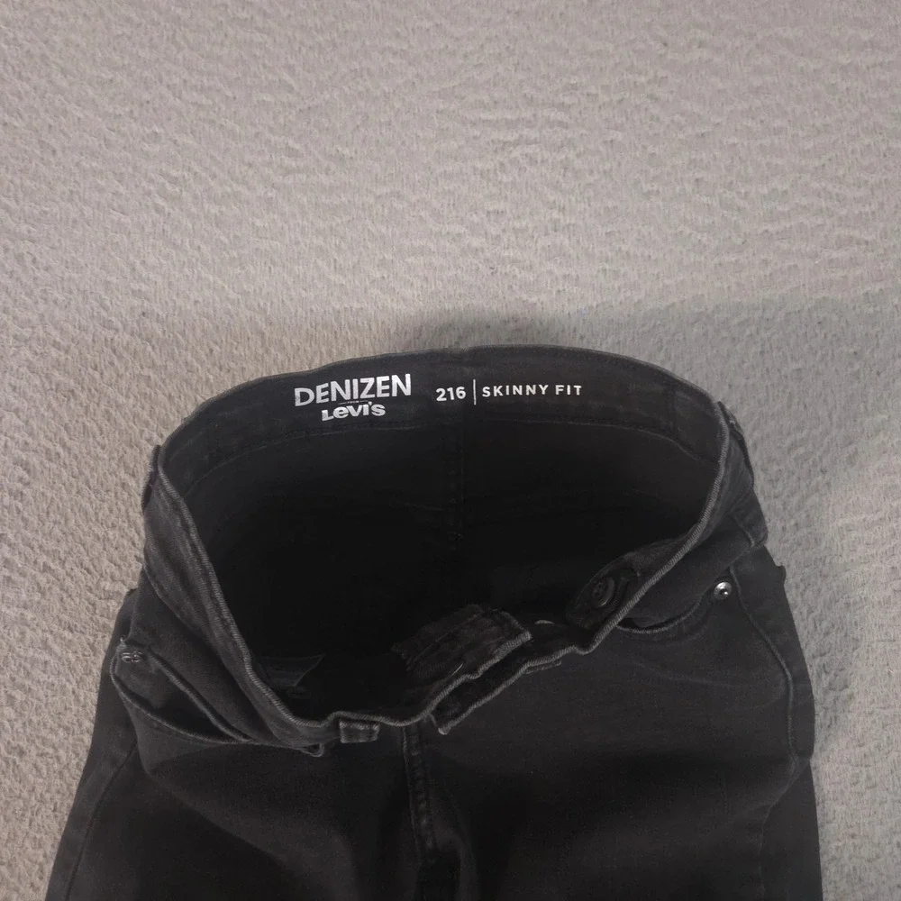 Denizen Levi's Jeans Boys 12 Black 216 Skinny Leg Skinny Fit Stretch Denim Pants